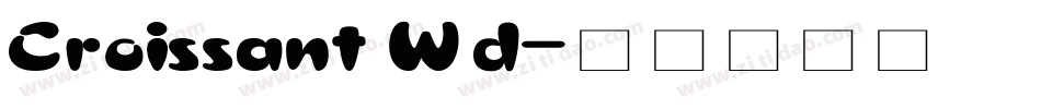 Croissant Wd字体转换
